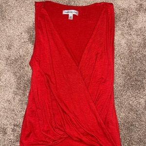 Red Abercrombie tank top